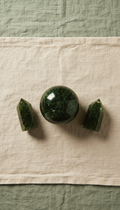 Deep Moss Polished Crystal Set