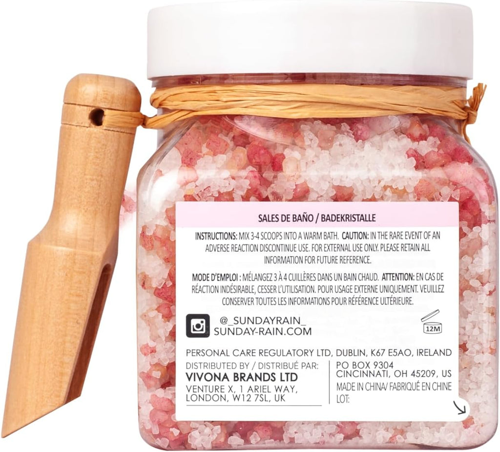 Sunday Rain Rose Bath Crystals 500g-1