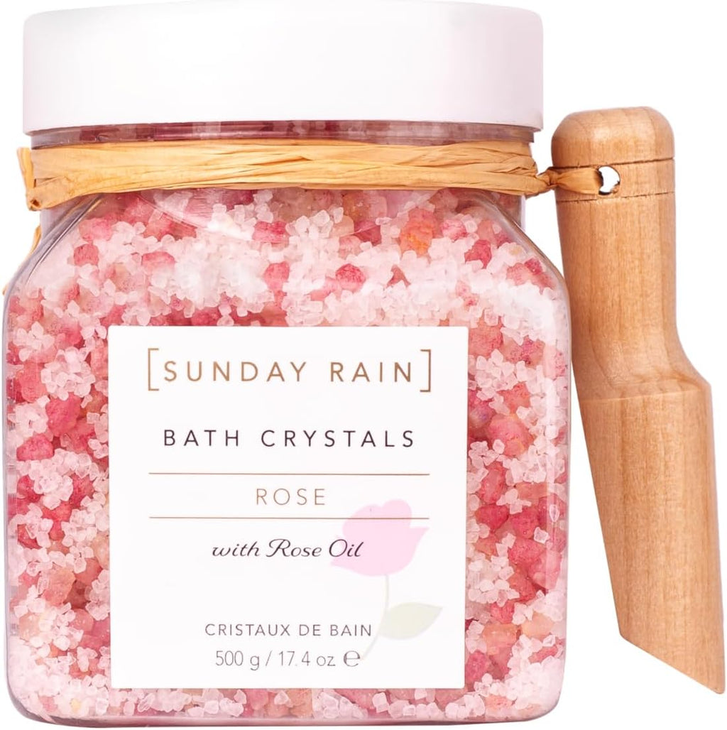 Sunday Rain Rose Bath Crystals 500g-0